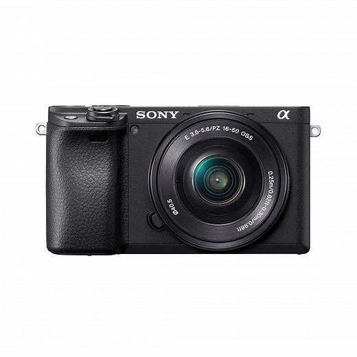 Sony Alpha 6400 E-mount camera with APS-C sensor (ILCE-6400L) | 24.2 MP Mirrorless Camera, 11 FPS, 4K/30p, with a 16-50mm Power Zoom lens.