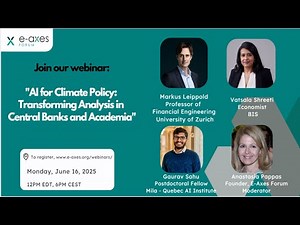 AI for Climate Policy: Transforming Analysis in Central Banks and Academia
