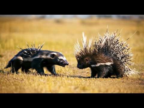 Honey Badger vs Hedgehog - Epic Fight! Who Wins?