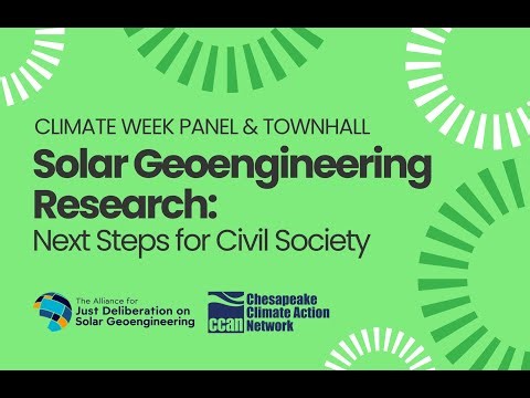 Solar Geoengineering Research: Next Steps for Civil Society