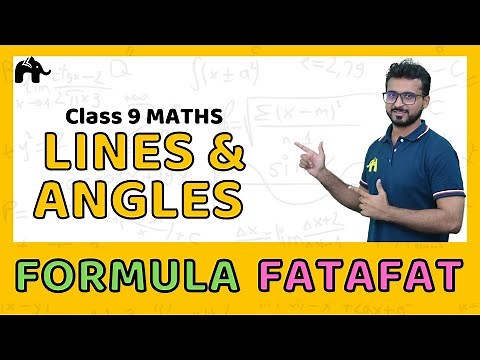 Lines And Angles | Class 9 Maths Formulas Sheet | Revision List CBSE NCERT