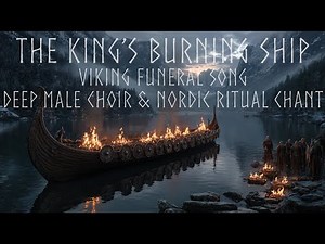 The King’s Burning Ship – Viking Funeral Song | Deep Male Choir & Nordic Ritual Chant