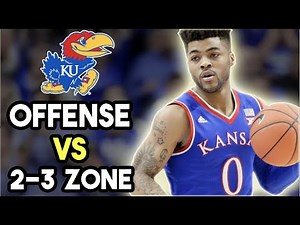 Kansas Jayhawks Basketball Plays vs 2-3 Zone Defense