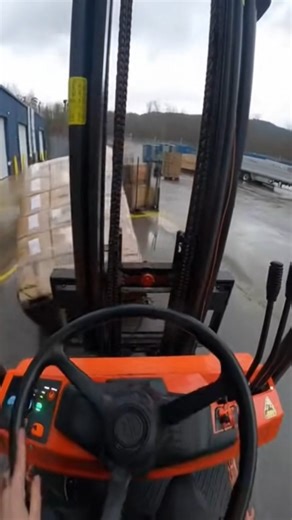 😱"THE FORKLIFT TIPS OVER ON HIM "