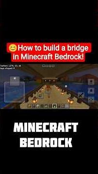 😊How to make a beautiful bridge in Minecraft Bedrock 2025 #shorts #viral #gaming
