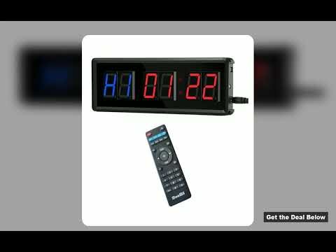 Programmable Remote control LED crossfit timer Interval Timer garage timer sports training clock Cro