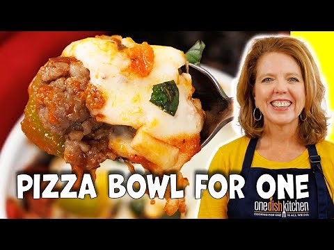 Easy Homemade Supreme Pizza Bowl For One