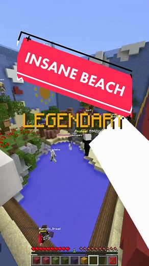 Building an Epic Minecraft Beach with Stone Formations and Palm Trees