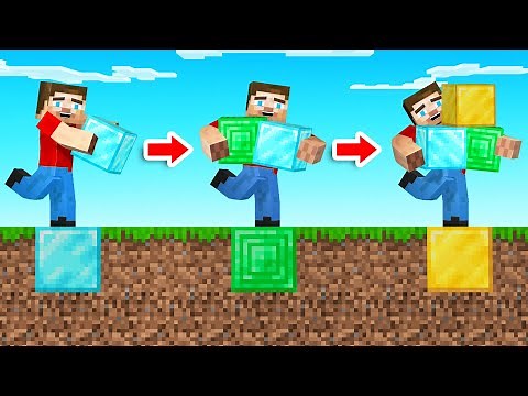 Minecraft But EVERY STEP = GET BLOCK!