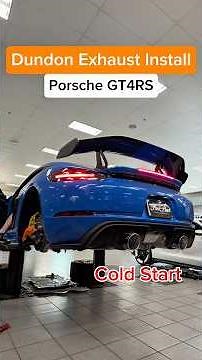 GT4RS Dundon Motorsports exhaust install
