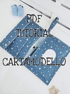 Pattern   Tutorial Diaper Bag and Wipes Holder PDF Sewing Baby Bib Silhouettes - Etsy