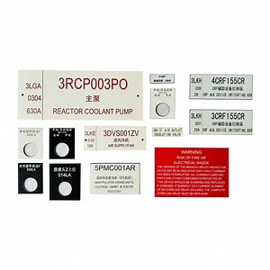 [Hot Item] Custom Engraved Plastic Traffolyte Labels Laser Marked Plastic Self Adhesive Nameplates