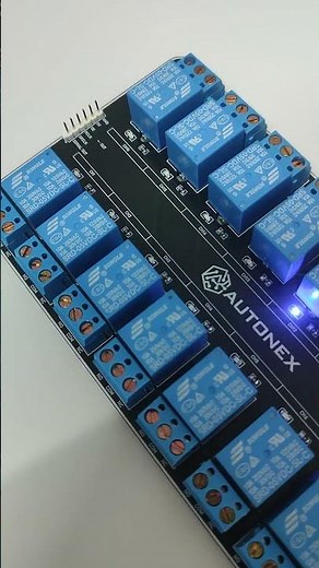 16-Channel Relay Module working #esp32 #diy #tutorial #electronic #arduino #machine