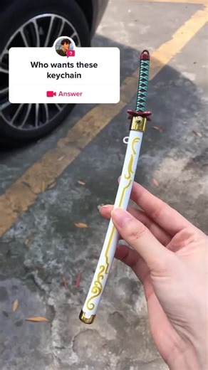 Unique Sword and Gun-Shaped Keychains Showcase