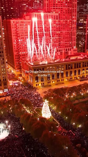 Things To Do In Chicago on Instagram: "🎄✨ Chicago’s most magical night of the year is almost here! ✨🎄 The 112th City of Chicago Christmas Tree Lighting Ceremony kicks off the holiday season on Friday, November 21 at 6PM, and trust us, you don’t want to miss it. 🌟 🎶 Live music, festive treats, fireworks lighting up the skyline and that moment when the city glows under one dazzling tree. ❤️💚 📍 Millennium Park (Michigan Ave & Washington St) 🗓️ Friday, Nov 21, 2025 – 6PM 🎇 Fireworks finale +