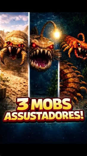 MOBS QUE PODERIAM EXISTIR NO MINECRAFT Você venceria algum deles? 💀🔥🥶 #minecraft