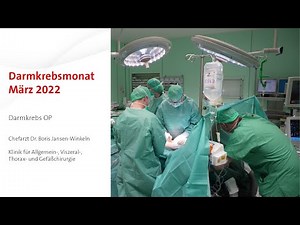 Darmkrebsmonat März: Die Darmkrebs-Operation