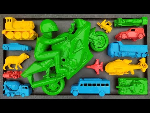 Membersihkan mobil mobilan, mobil balap, truk molen, motor balap, kereta api, bus telolet, tank, 10