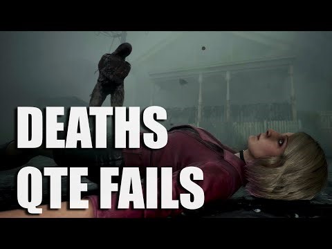 Silent Hill 2 - QTE Fails & Death Animations [4K 60FPS No HUD]