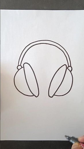 How to draw Headphones