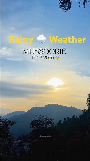 Rainy #weather 😨 in Mussoorie 🌧️ | Today’s Hill View #shorts #travel #mussorrie #aariaari #kpop