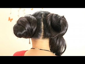 Quick & Easy Space Buns Tutorial | How to: Trendy Messy Space Buns Hairstyle | DIY Easy Double Buns.