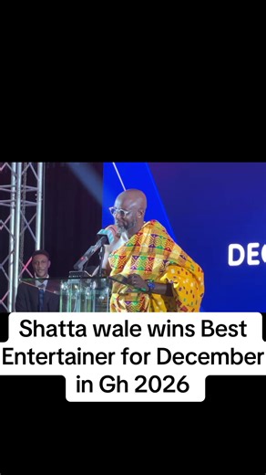 Shatta Wale Crowned Best Entertainer at December in Gh
