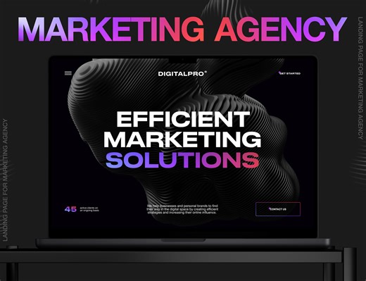 DigitalPro — Marketing Agency Website Design - Klymash Studio