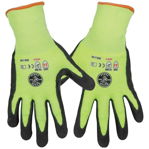 Reviews for Klein Tools Work Gloves, Cut Level 4, Touchscreen, Large, Hi Vis 2-Pair | Pg 5 - The Home Depot