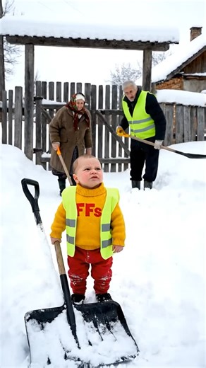 FFs on Instagram: "Concurs de dezăpezit! #Ffs #FeFese #baby #funny #reelsvideo"