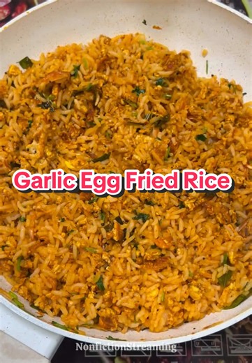 ‏Garlic Egg Fried Rice