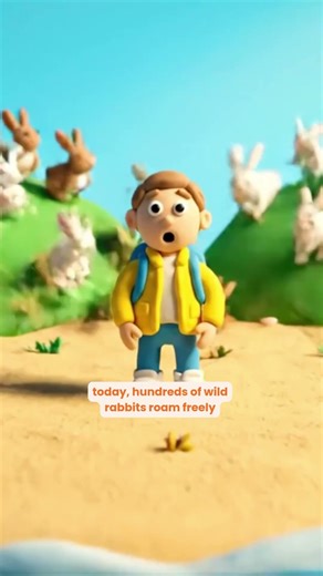 Welcome to Rabbit Island, where bunnies rule the land! 🐇✨ #shorts #storytime #facts #factshorts