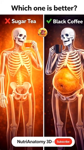 Sugar Tea vs Black Coffee | One Builds Fat, One Burns It