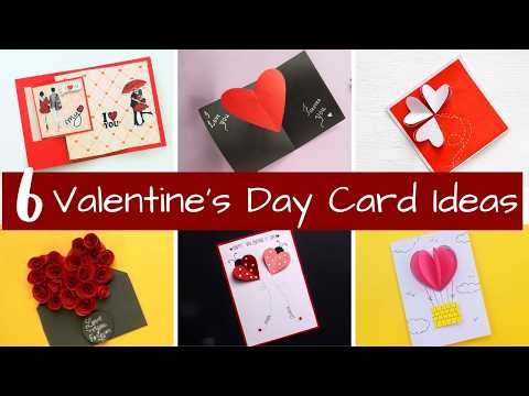 6 Valentine’s Day Card Ideas ❤️ | Easy DIY Handmade Cards | Paper Craft Tutorials