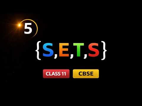 SETS | Part 5 | Exercise 1.5 | Complement of A Set | Class 11 | CBSE
