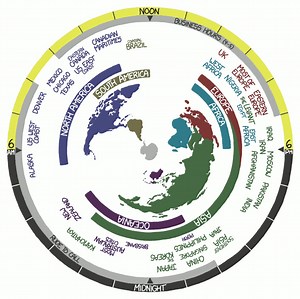 Now Time Map From XKCD | Brilliant Maps