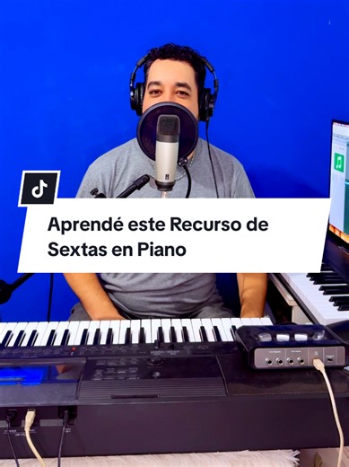 Te enseño cómo hacer Adornos musicales en Piano, utilizando el Recurso de Sextas #arreglosmusicales #clasesdeteclado #recursosdepiano #clasesdepiano #martinolea