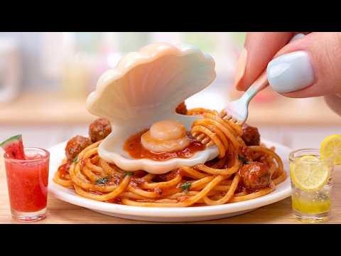 Mini Clam Pasta Recipe 🍝🐚 Cutest Noodle Pasta Party Ever ! | Mini Cooking Channel