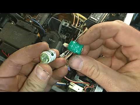 Service of a vintage 1980s Yamaha r-2000 receiver. - basic services and repair of memory battery.