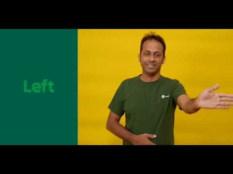 How to sign: Left / right