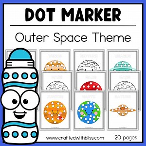 Outer Space Dot Marker Printable - Etsy