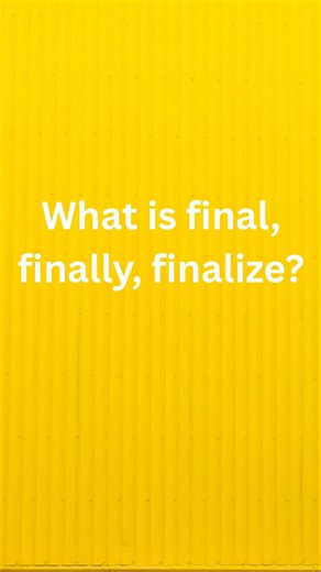 Final, Finaly,Finalize in Java