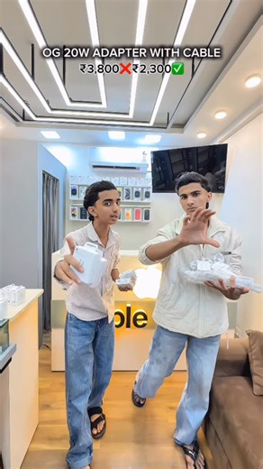 @apple_products__.ksd on Instagram: "OG 20W ADAPTER WITH CABLE COMBO ₹3,800❌₹2,300✅ BOOKING NOW WHATSAPP 6282634199 1 YEAR WARRANTY✅ ALL OVER INDIA COURIER SERVICE AVAILABLE✅ COD❌ . . #trendingnow #fyp #trendingreels #iphone #reach"