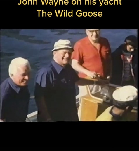 John Wayne on his yacht The Wild Goose. #JohnWayne #WildGoose #TheWildGoose #Yacht