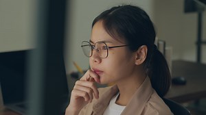 Download Woman Working on a Computer for free