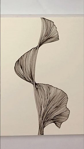 Easy line art || Abstract Line Art Tutorial | Pen Drawing Demonstration #doodleart