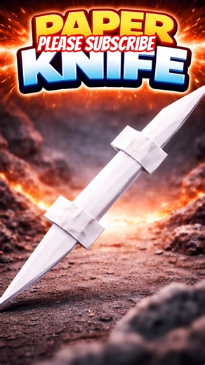 DIY Paper Knife 🔪 | Easy Origami Knife Tutorial paper knife how to make paper knife #diy #origamiusa