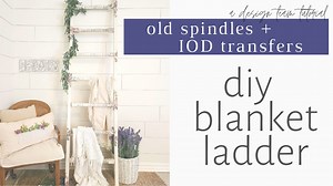 Two fabulous trash to treasure ideas with IOD Design Team member, Julie of @Julie's Designs and Signs - learn how to upcycle old spindles into a DIY blanket ladder and makeover a thrifted wicker chair into an elegant shabby chic beauty with custom stamped floral fabric. To buy IOD products find a retailer near you: https://bit.ly/IODRetailers If this is your first time using Iron Orchid Designs (IOD), watch this playlist to get all the product basics: https://bit.ly/IODProductBasics For more pro