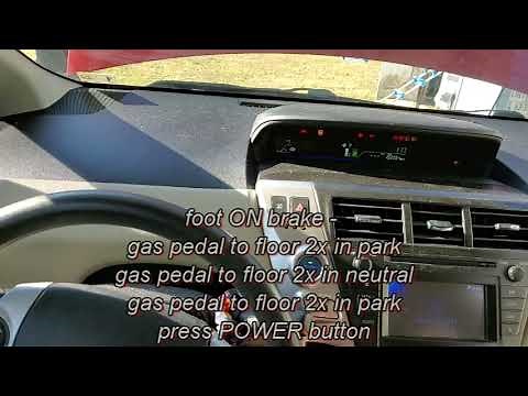 How to put 3rd gen Toyota Prius into Maintenance Mode