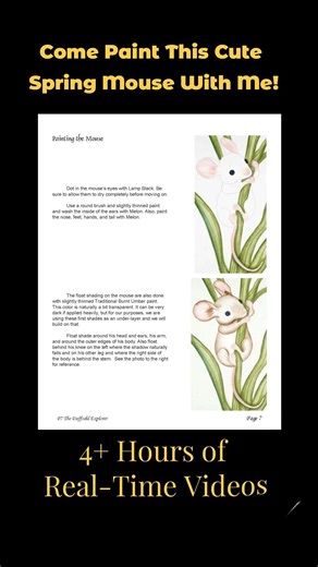 🌿 Peek Inside a Decorative Painting Lesson | Project Sheets Preview #art #paintingstyles #artshorts